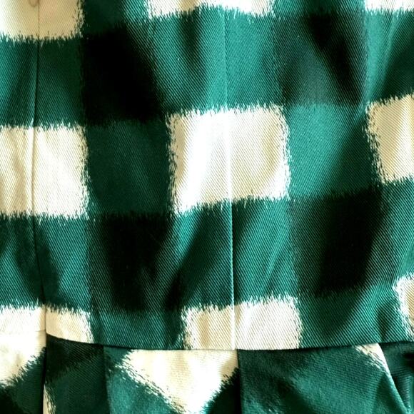 NWT Tuckernuck Strapless Peplum Gingham Print Top - Picture 5 of 6